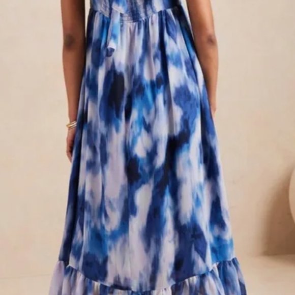 Banana Republic Empire Waist Maxi Dress Sz Medium - Picture 2 of 6